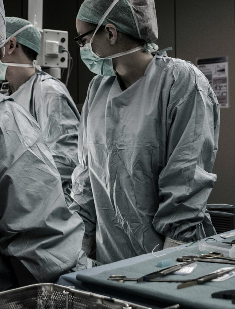 Medical professionals at work